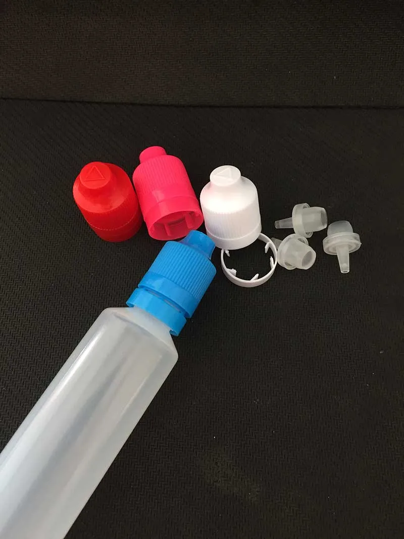 Empty Refillable Bottle 60ml PE Dropper Pen Style E Juice Liquid