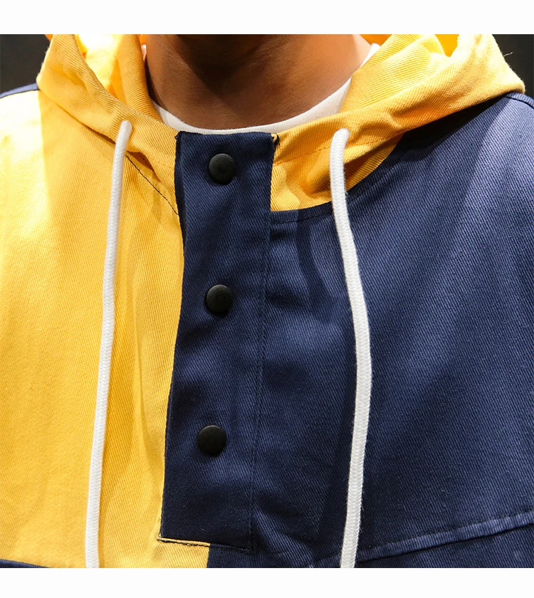 Windbreaker Jacket Men Pullover Hoodie  (8)