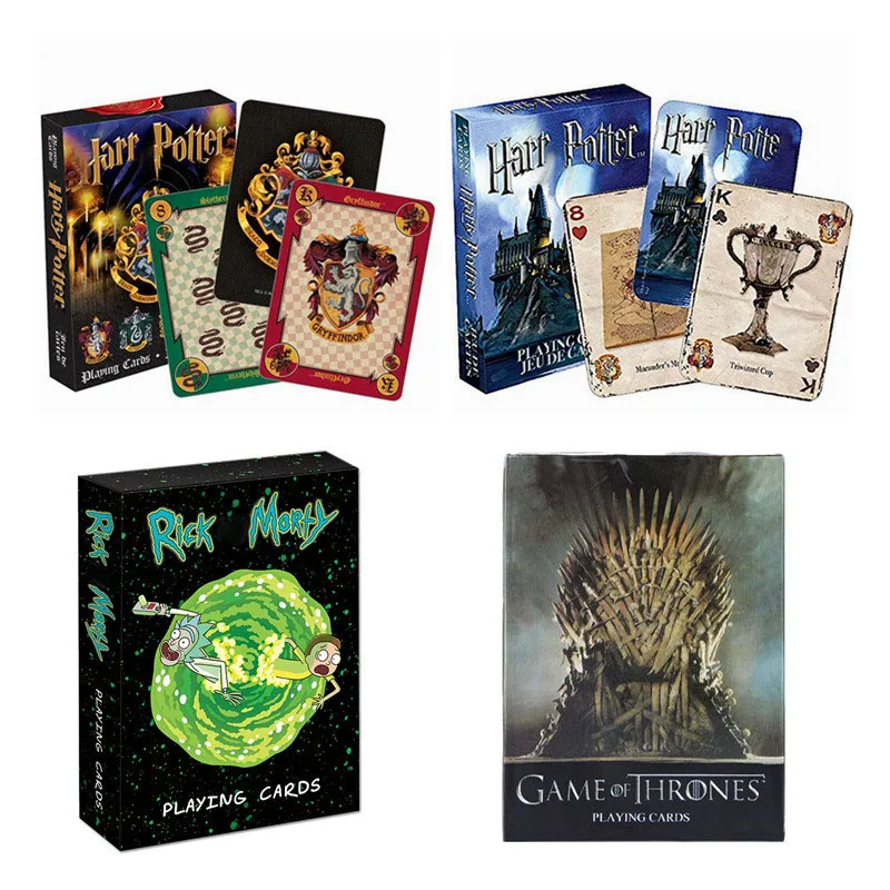 

Card Game Harri Potter Rick Morty Game of Thrones Playing Cards Board Game Original Edition Family Game Entertainment