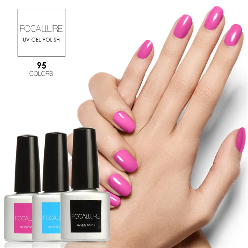 FOCALLURE Gel Nails UV Curing UV Gel Color Polish Top Quality Long