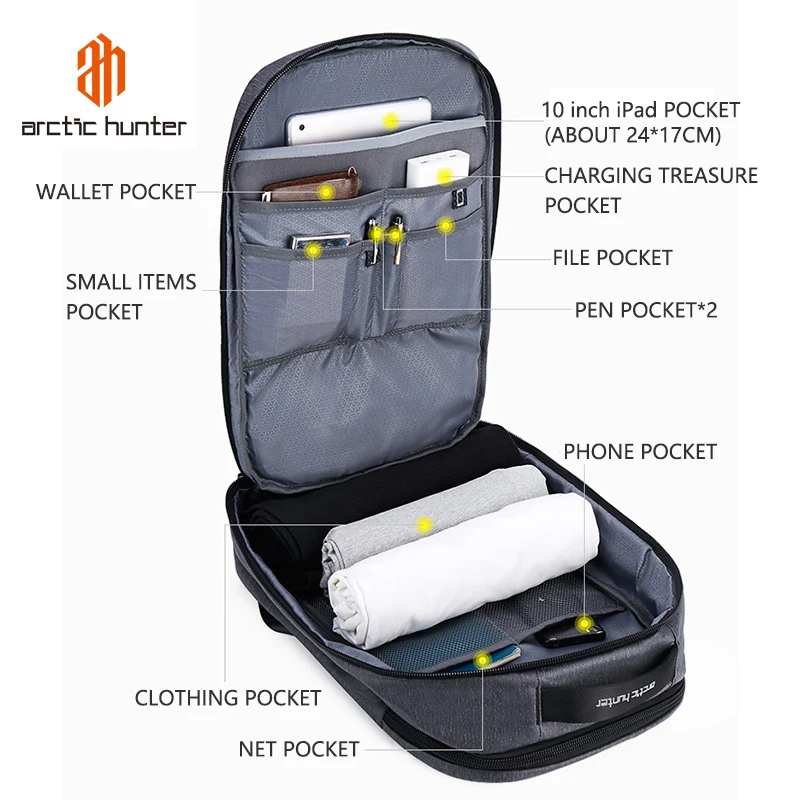 Waterproof 15.6inch Laptop Backpacks Men Business Travel Large Capacity Backpack Teenage Boys Girls School Back Pack