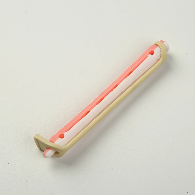 12pcs/set Salon Hairdressing Hair Roller Cold Wave Rods Curling Curler Perms Bars With Rubber Band for Girls Styling Tool U1123