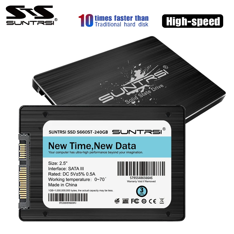 Suntrsi 2 5 дюймов SSD диск 480G 960G HDD жесткий для ноутбука Настольный 240 ГБ Внутренний