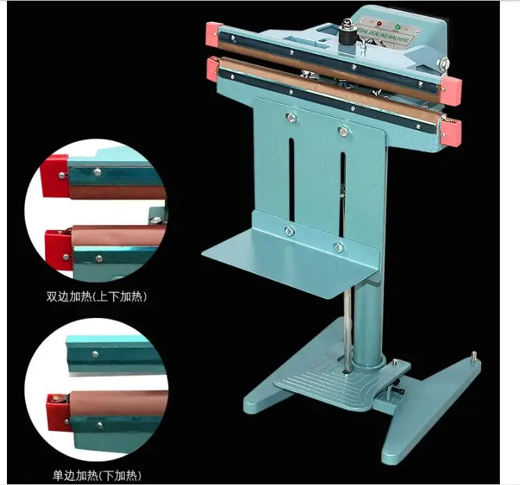 Алюминиевая опора с педальным механизмом аппарат для термосклеивания запаянная машина пластиковый пакет нагреввверх и вниз нагревательный аппарат для запайки 450 мм герметик