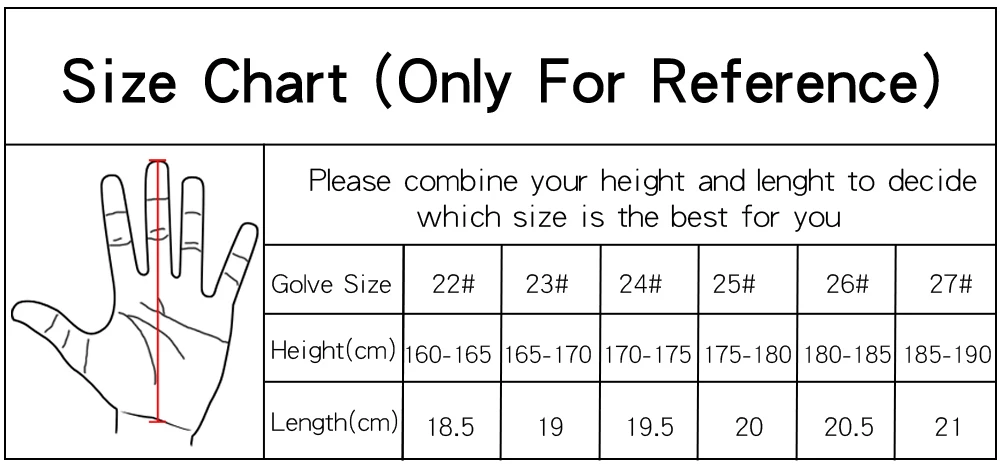 Men's Classy Sheepskin Leather Single Hand Golf Gloves 1PC Size