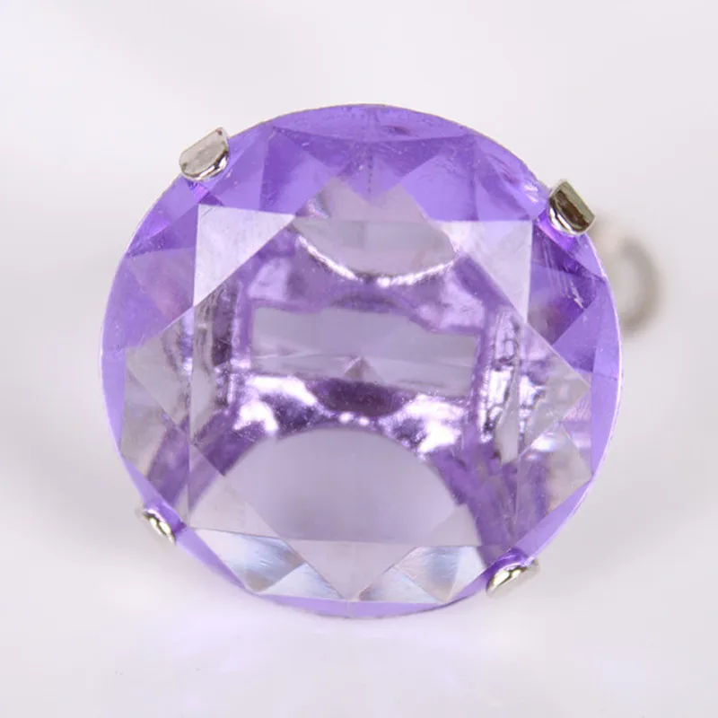 Персонализированное кольцо с бриллиантом, брелок для ключей, свадебные подарки для гостей, свадебные украшения, подарок, сувенир, подарок подружки невесты, Детские сувениры для вечеринок - Цвет: purple
