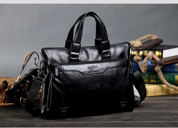 Новая брендовая мужская сумка, деловой портфель, кожаная сумка, повседневная сумка-мессенджер, мужская сумка через плечо, сумка для офиса