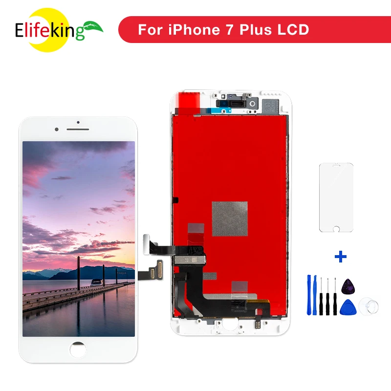 

5PCS/Lot For iPhone 7 7 Plus LCD Display No Dead Pixel OEM LCD Touch Screen With 3D Touch Screen Digitizer Assembly replacement