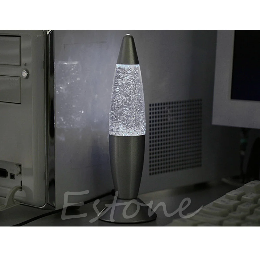 Usb multi changement de couleur lava lampe led glitter mood night light party decoration