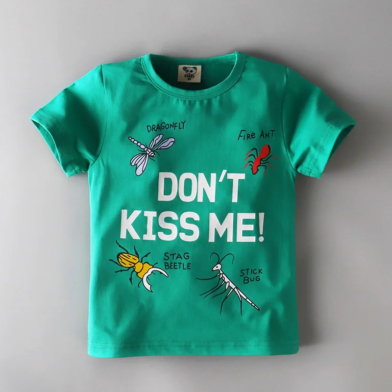 Летняя футболка С Рисунком Тигра для маленьких мальчиков и девочек, футболки Cola хлопковые футболки с надписями для малышей - Цвет: 3