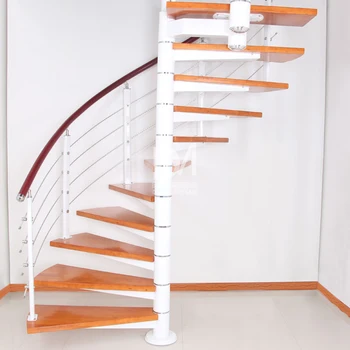 

cheap home used open riser spiral staircases for small spaces