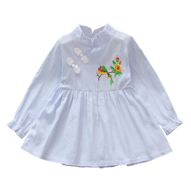 Chinese new year dress small baby clothes infant baby high quality Baby Autumn Party Dress Chinese Styles Baby Girls Dress Clothes