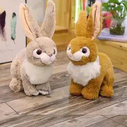 2019 Новое поступление мини реалистичным милые плюшевые кролики мех реалистичные животных Пасхальный кролик Игрушечный Кролик модель