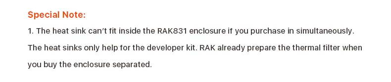 Радиатор кулера алюминиевые радиаторы для RAK831 LoRa шлюз разработчик комплект, эффективный термолиз