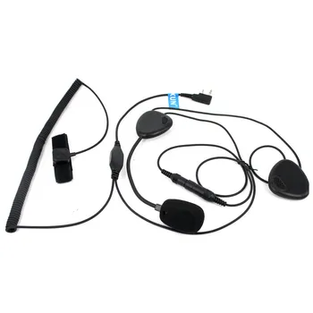 

2 Pin Finger PTT Motorcycle Helmet Radio Headset Microphone for Kenwood 3207 TK3107 BAOFENG UV5R BF888S Ham Radio J17