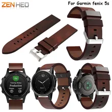 Кожаный ремешок наручные часы ремешок из натуральной кожи ремешок для часов браслетный ремешок для часов для Garmin Fenix5S Fenix 5s Замена браслета