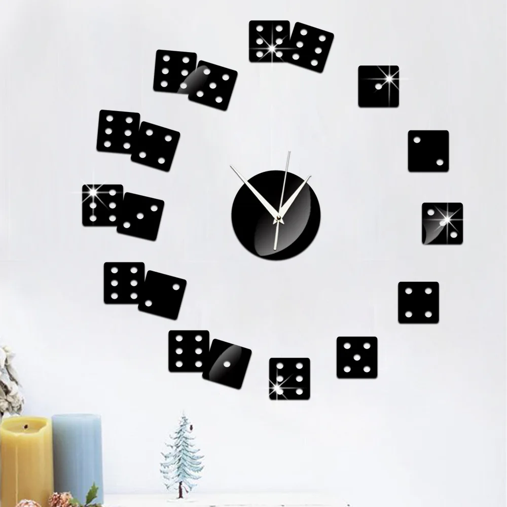 Зеркальные часы с игральными играми 45x45 см|stickers bee|stickers redstickers floor |