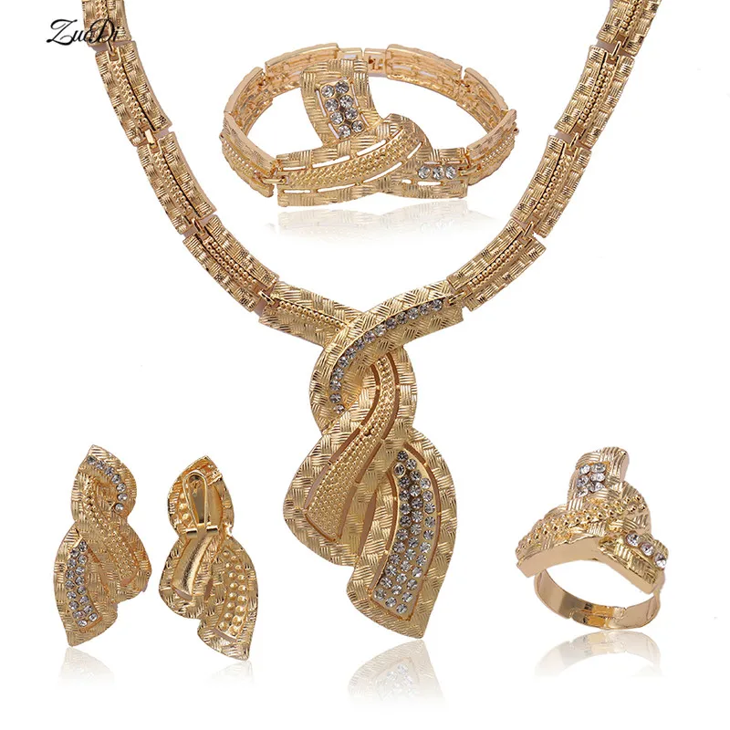 ZuoDi Brand jewelry Nigeria Women Weddig jewelry gold Fashion African