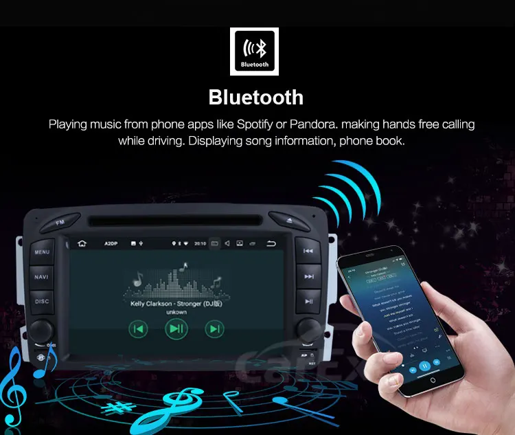 Perfect Android 9.0 Two Din Octa Core Car DVD Player Stereo System For Mercedes Benz W209 W203 W463 Viano W639 Vito  WIFI Radio GPS Blu 9