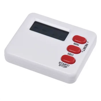 

Clock Kitchen Cooking Timer Minute Digital LCD Countdown Electronic Calculator White