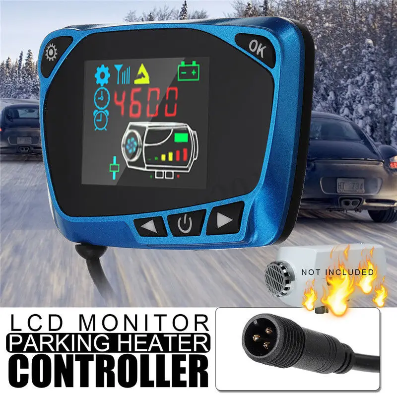 

12V/24V Heater Remote LCD Monitor Switch Parking Heater Controller Accessories For Car Track Diesels Heater