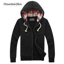 Mountainskin Men’s Jackets Hooded Spring Autumn Coat Hoodies Casual Hooded Coat Male Cotton Sweatshirts Brand Clothing LA109