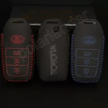 Только красный ручного шитья ключи чехол кожаный чехол для ключа автомобиля TOYOTA NEW RAV4 HIGHLANDER Корона