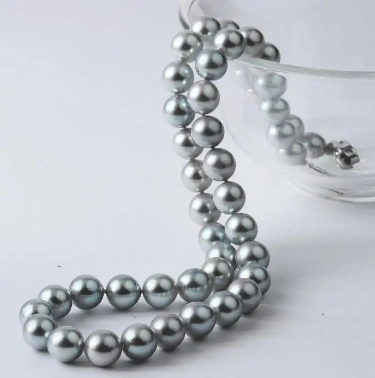 HUGE 11-12MM NATURAL SOUTH SEA  WHITE PEARL SILVER PENDANT 925SILVER CHAIN 