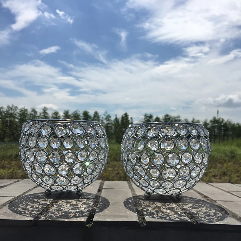PEANDIM Votive подсвечник из серебра K9 Хрустальный свадебный стол центральный предмет