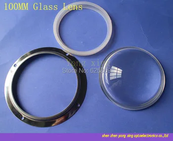 

Free shipping 100mm Glass Lens + Reflector + Holder Bracket Case Kit For 200W LED Light Lamp