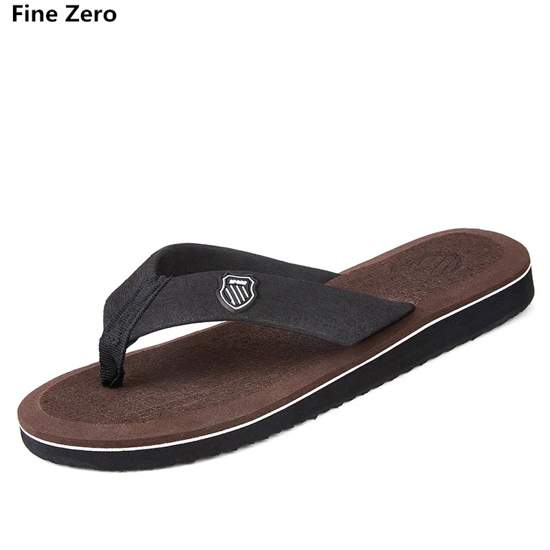 

2017 Summer Casual men's Flip Flops Flat Sandals Shoes For men Striped Flip Flops Male Beach Sandals Shoes Man Outside Shoes