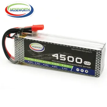 

New Battery 4S 14.8V 4500mAh 40C RC LiPo Battery For RC Helicopter Quadcopter Boat Truck Car Drone Airplane Remote Control Toy