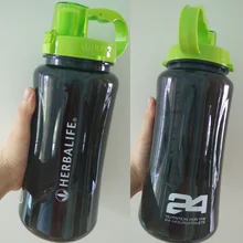 1000 мл/2000 мл черный 6 цветов большой размер Herbalife питание 24 часа соломы strape портативный спорт взрослых пластиковая бутылка для воды