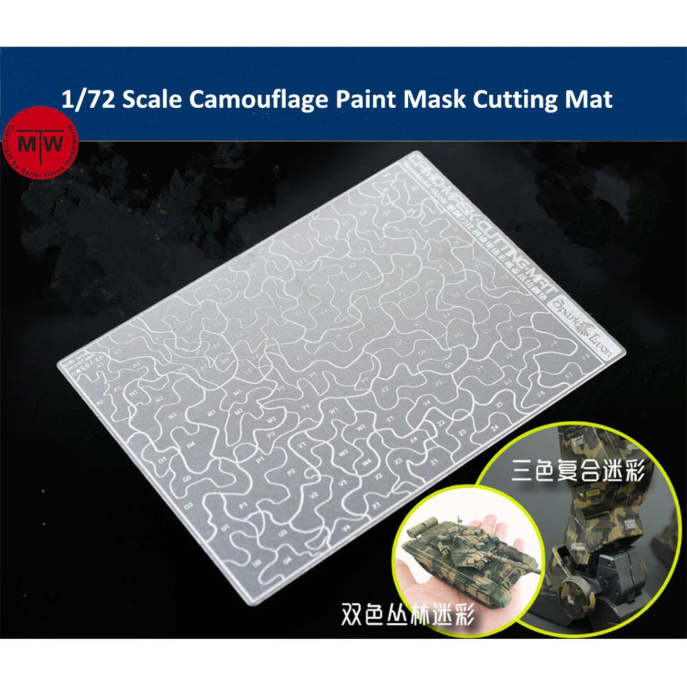 

Forest Desert Camouflage Paint Mask Cutting Pad Mat Model Building Tools for 1/72 1/100 1/144 Scale Model AJ0088