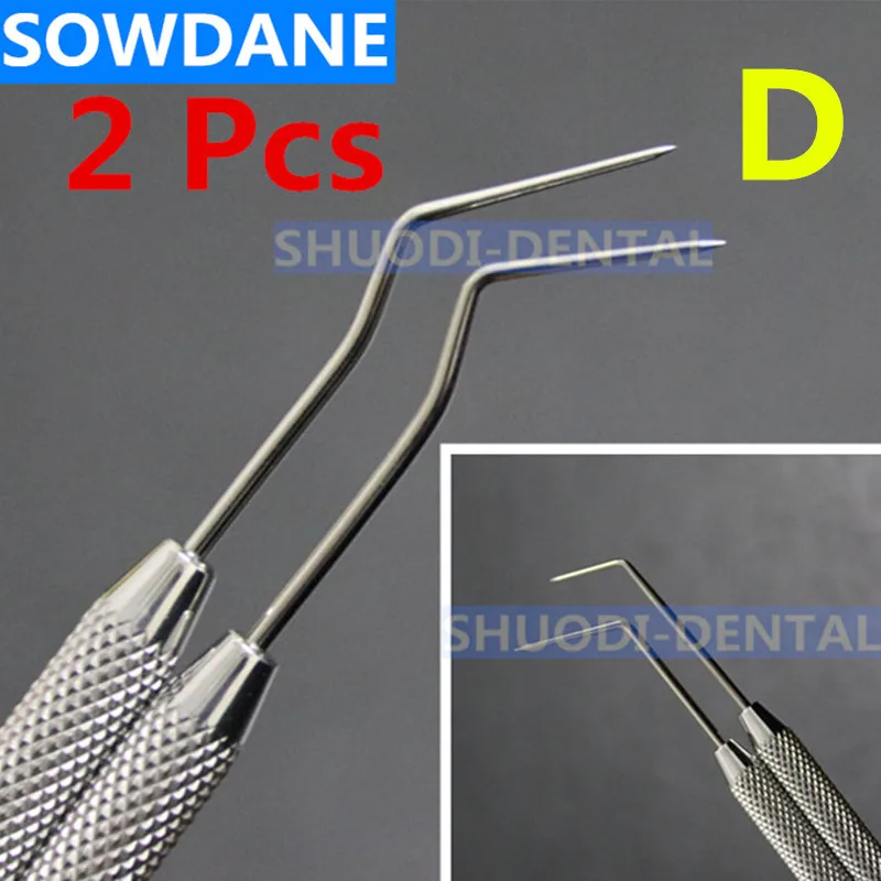 

2pcs Dental DG16 Probe Dental Stainless Steel Periodontal probe with Scaler Explorer Instrument Tool Endodontic Implant