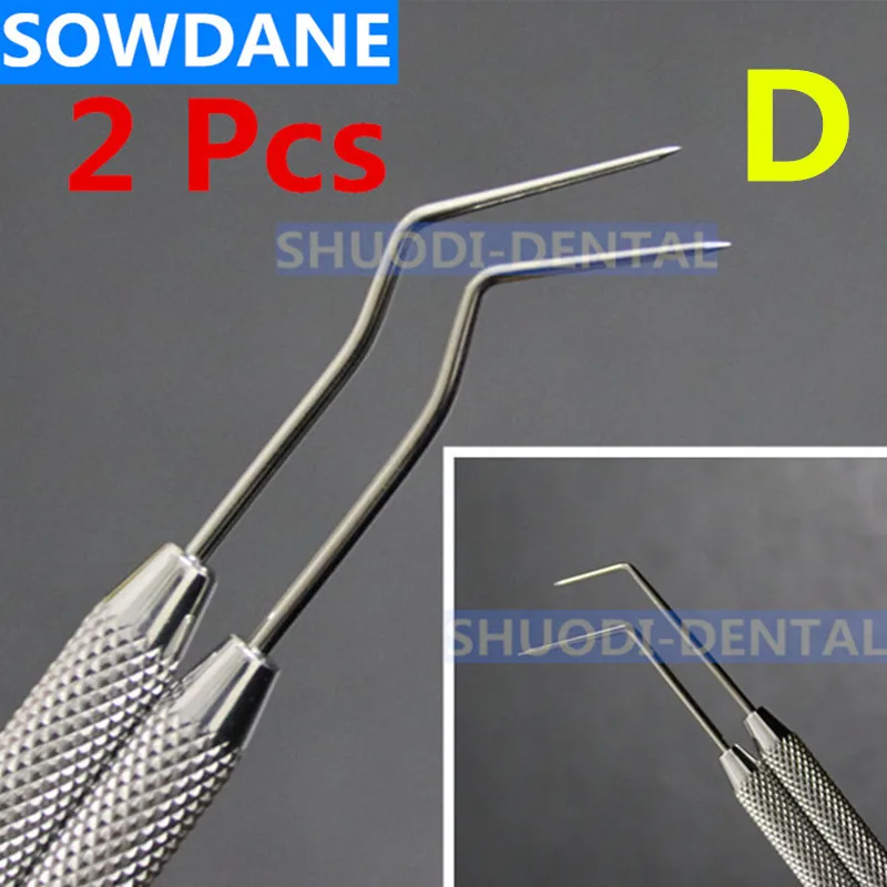 2 шт. зубные DG16 зонд Стоматологическая Нержавеющая Сталь Зонд пародонта с скейлер инструмент для исследования инструмент Эндодонтическое