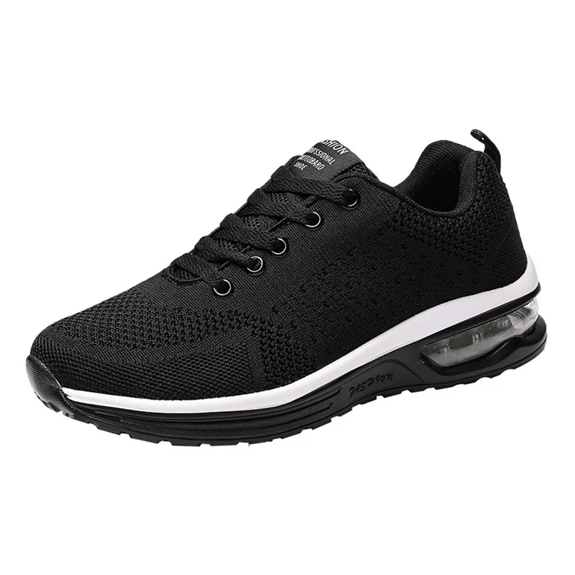 Man Women Sneakers Couple Models Running Shoes Flying Woven Mesh Shoes Lace-Up Casual Shoes Sports Shoes #2n06 (3)