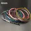 4mm Blue Red Yellow Green Gray Brown Purple Soft Cotton yarn Braid PP+PET Nylon Expandable Wire Protect Sheath Cable Sleeve ► Photo 1/2