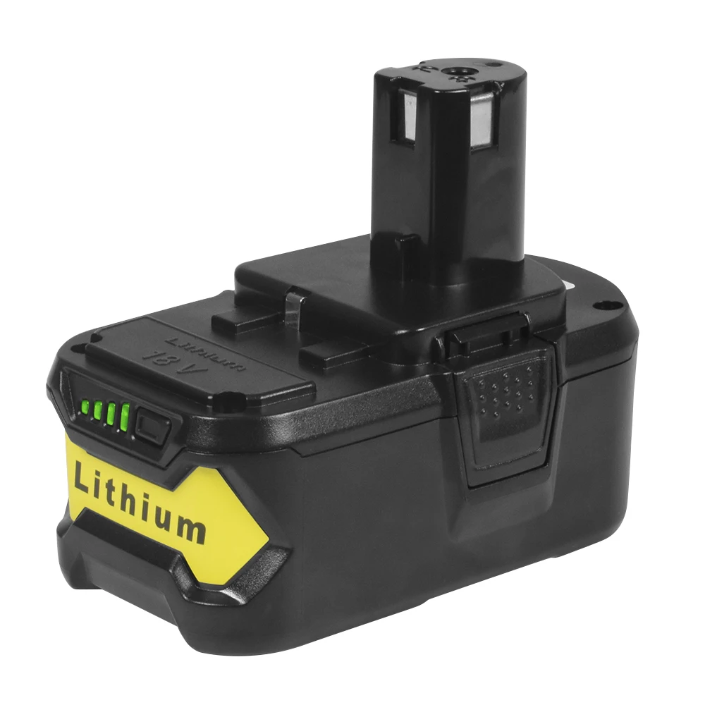 

18V 5000mAh Rechargeable Lithium-ion Battery Replacement Power Tool Cell for Ryobi Cordless Drill ONE+ P103 P108 18-Volt Tool