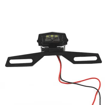 

Motorcycle License Plate Holder Mount Bracket w/LED Brake Stop Rear Tail Light For Kawasaki GPz750 Ninja 250R Suzuki DR100