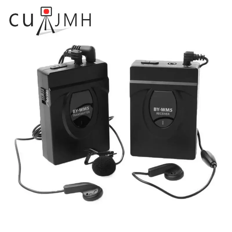 

New BY-WM5 Wireless Lavalier Microphone Microphone System for DSLR Camera Camcorders Audio Recorder