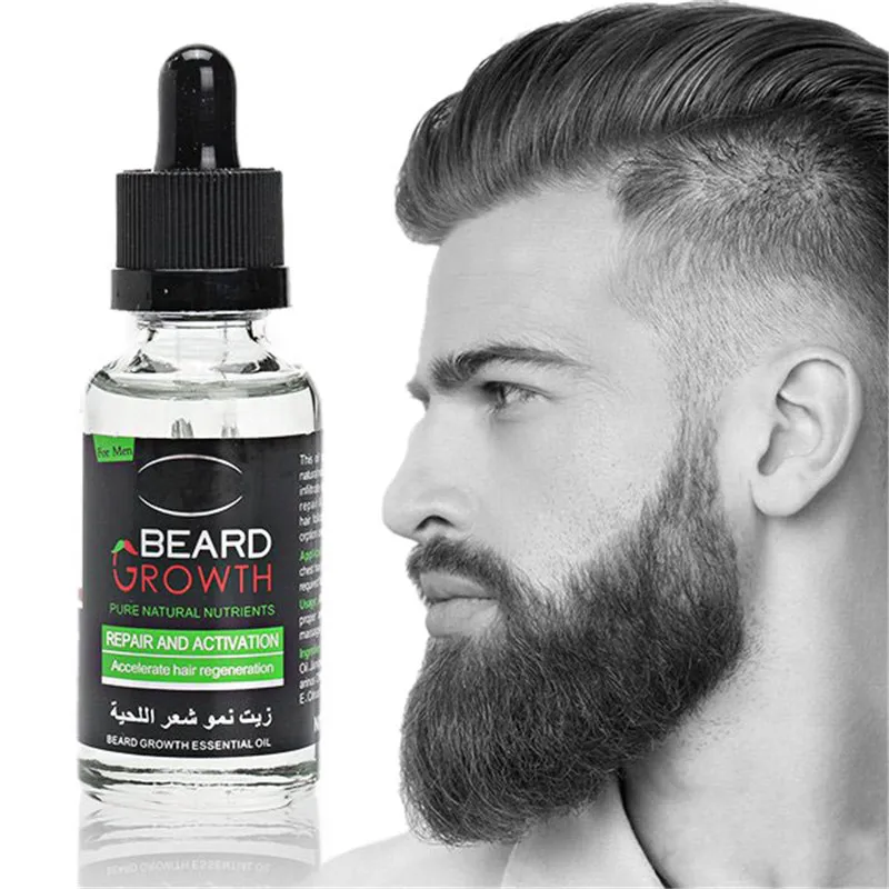 

Aichun Beauty Men Liquid Beard Growth Essential Oil Fast Enhance Facial Whiskers Nutrition Moustache Beard Repair Growth