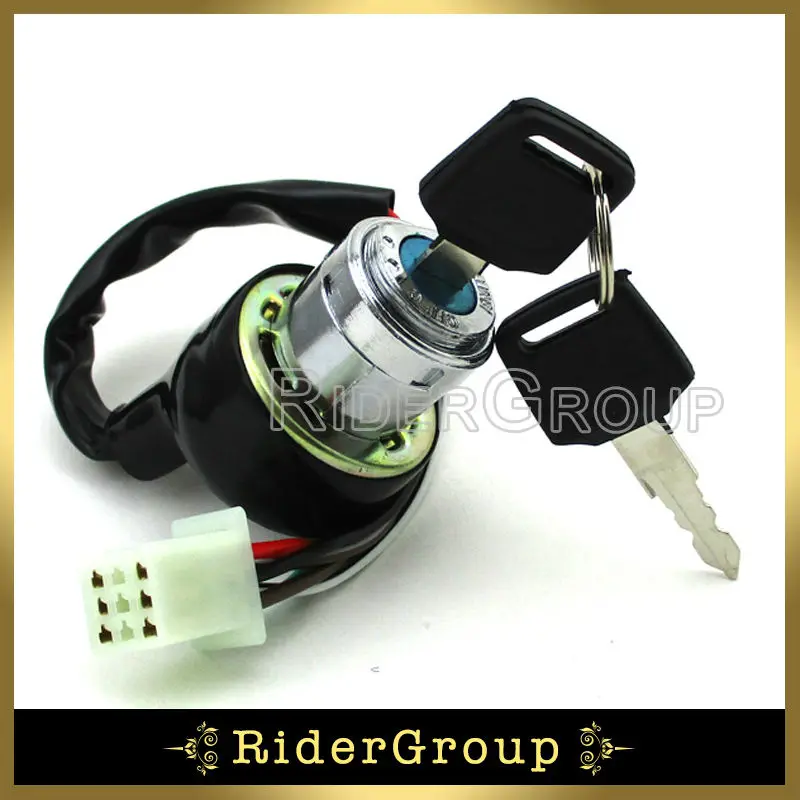 

6 Pins Wires ATV On Off Lock Ignition Key Switch For Kazuma Redcat 50cc 90cc 110cc ATV Quad Bikes Motorcycle