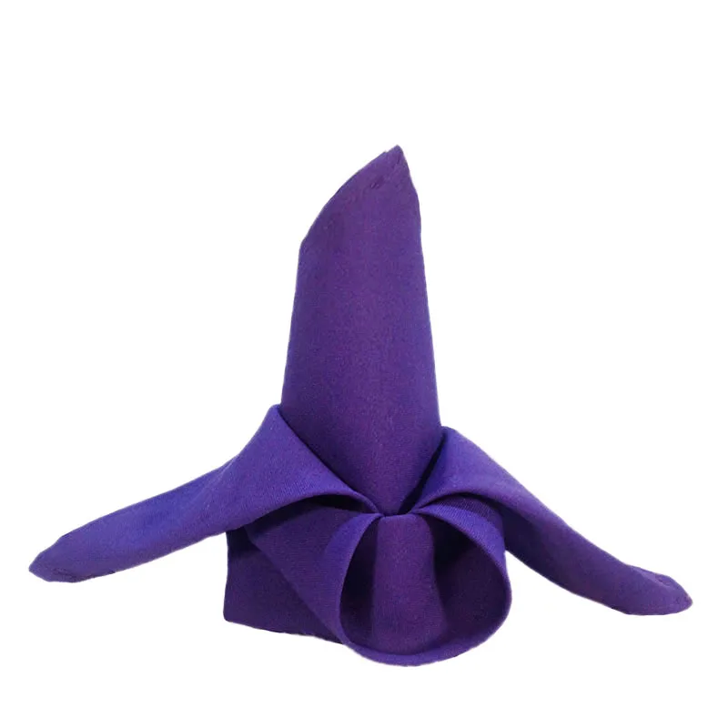 SMOPOR Королевский синий полиэстер настольные салфетки для свадеб мероприятий День Рождения украшения дома квадратный карман носовой платок - Цвет: purple