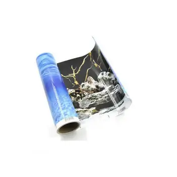 

9073 23.3" x 60" Double Sided Aquarium Decoration Seascape Natural Mystic Poster Fish Tank Background Picture Wall Decor Glossy