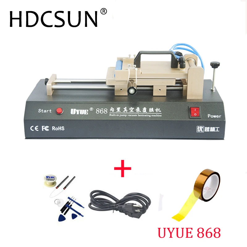 Built-in vacuum pump OCA Film Laminating Machine for iPhone Samsung LCD Touch Screen Laminate machine Polarized Film OCA Repair