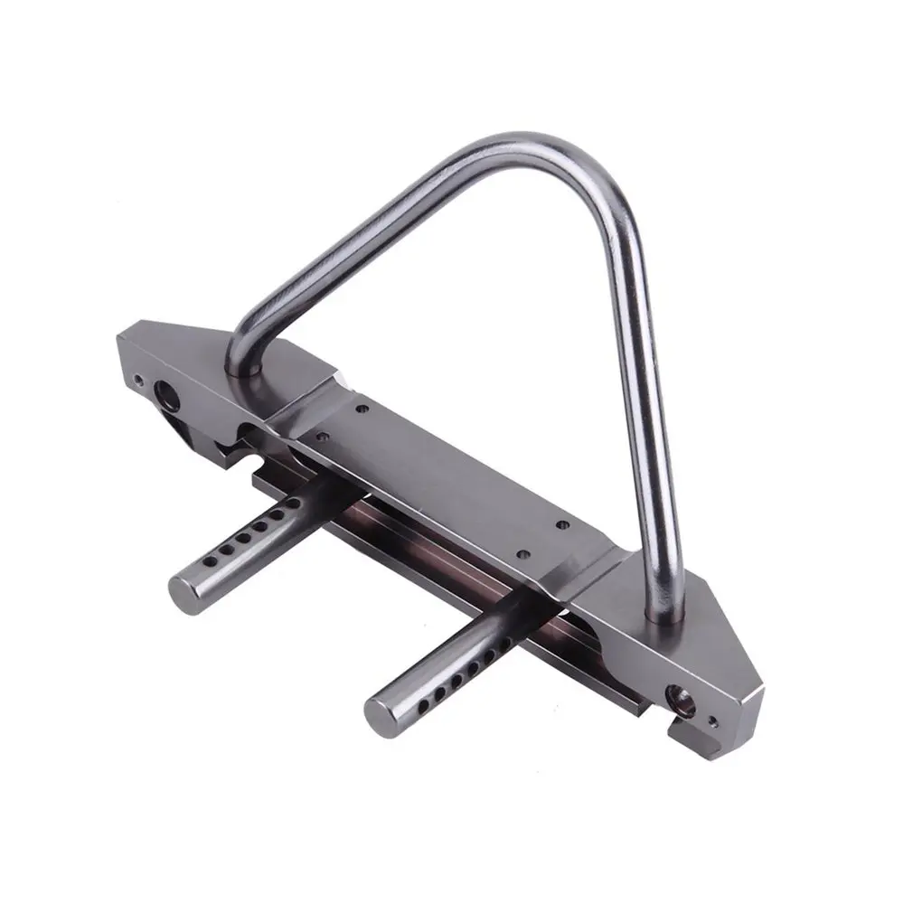 

SCX10 CNC Front Rear Bumper Bull Bar With Spare Tire Carrier Shackles For RC Rock Crawler SCX10 II RC Toys Parts