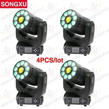 

9x12W LED Moving Head Light 1x75W LED Spot Wash Moving Head Light RGBWA UV 6IN1 for Stage Dj Disco Light 4pcs/lot/SX-MH091275