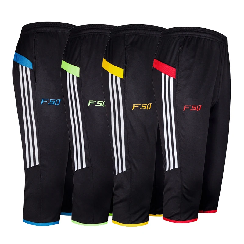 

Men's casual pants 2019 summer thin section small feet sweatpants Harlan men's 3/4 football pants