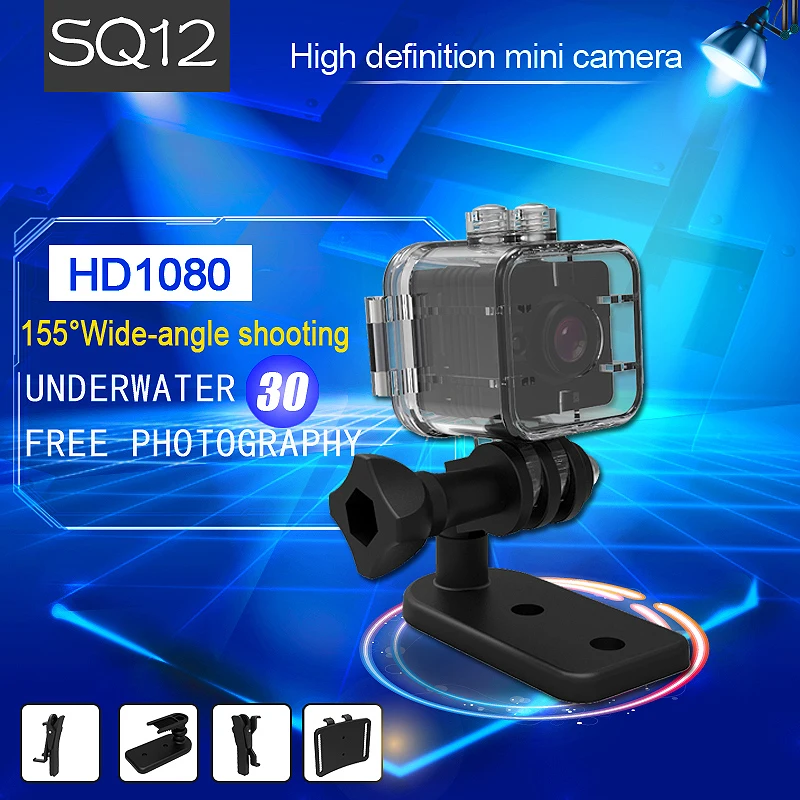 SQ12 HD 1080 P Мини камера ночного видения Видеокамера Спорт Открытый Автомобильный видеорегистратор инфракрасный DV видео голос для Windows PK SQ8 SQ 11
